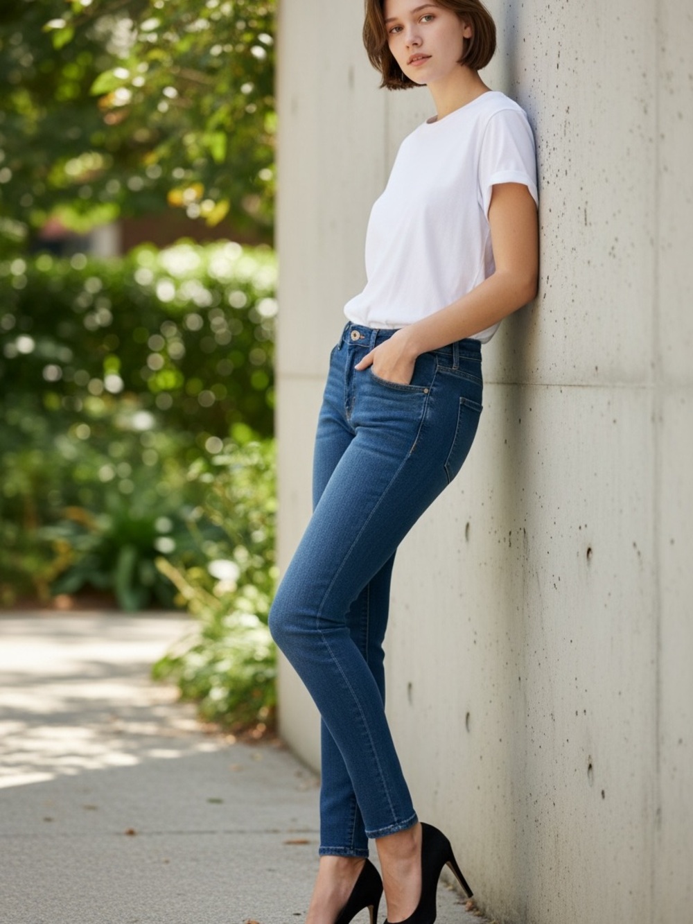 L'AGENCE Women's Skinny Jeans in Blue Wash Size 26